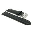 thumbnail image 3 of 30mm Leather Watch Band Strap, Mat Finish, Tone-on-Tone Stitching, Stainless Steel Buckle, 3 of 7