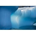 thumbnail image 2 of Jaynes Gallery 24x17 Gold Ornate Wood Framed with Double Matting Museum Art Print Titled - Antarctica-South Georgia Island-Gold Harbor Blue iceberg close-up, 2 of 4