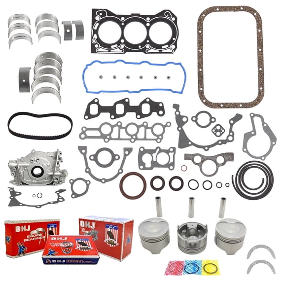 DNJ EK526M Master Engine Rebuild Kit Fits Cars & Trucks 1989-1993 Geo Metro 1.0L SOHC L3 6V 61cid VIN 6