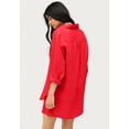 thumbnail image 2 of Ellos Plus Size Oversized Linen-Blend Boyfriend Shirt, 2 of 5