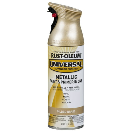 Rust-Oleum Universal Metallic Gilded Brass Spray Paint and Primer in 1, 11 (Best Brass Spray Paint)