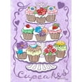 thumbnail image 2 of Kruskamp, Janet 25x32 Gold Ornate Wood Framed with Double Matting Museum Art Print Titled - Cupcakes, 2 of 4