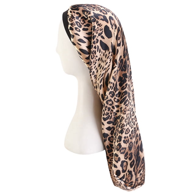Hair Braid Bonnet Satin Extra Long Elastic Soft Hair Bonnet Sleep Cap for Women