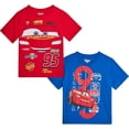 thumbnail image 1 of Camisetas Disney Cars Lightning McQueen Boys 2T-7, paquete de 2, 1 of 7