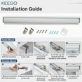 thumbnail image 6 of Keego Cordless Roller Shades for Window Mini 90% Blackout Roller Blinds for Window Doors Custom Gray, 26"W x 48"H, 6 of 6