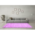 thumbnail image 3 of Ahgly Company Indoor Square Abstract Purple Contemporary Area Rugs, 4' Square, 3 of 4