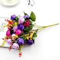 thumbnail image 4 of Artificial Rose Flowers Simulation Rose Wedding Bouquets Fake Floral Rose Flower Silk Flower Artificial Flower Multi-use Bright-colored Faux Silk Flower Simulation Rose Display for Gifts, 4 of 8