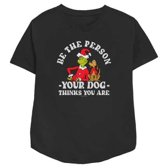 Women's Dr. Seuss Grinch Christmas Be the Person Graphic T-Shirt