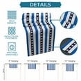thumbnail image 5 of Table Runner Dresser Scarf 16 x 72 Inch Sea Turtle Blue Stripes Black White Blue Stripe Decor Table Runners Non-Slip Heat Kitchen Dining Table Decor for Indoor Outdoor Home Party Decoration, 5 of 7