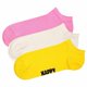 thumbnail image 1 of Happy Socks calcetines deportivos unisex, pack de 3 - Solid Socks Low, mezcla de algodón, unicolor Rosa/Blanco/Amarillo 41-46, 1 of 5