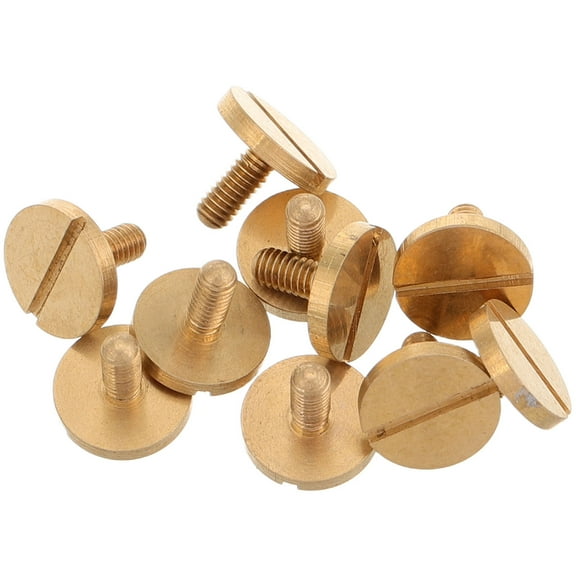 FRCOLOR 10pcs Replacement Trumpet Screws For Instrument Repair Metal Trumpet Repair Accessories Practical Musical Instrument Parts Trumpet Repair Screws