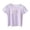 Purple, variant on Bjutir Baby Toddler Girls Tops Children Summer T Shirt Short Sleeve Round Neck Solid Color Top Casual Going For 12-18 Months