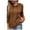 Brown, variant on UAMVSH Tunic Hoodie for Women Casual Knitted Long Sleeve Hooded Sweatshirts Loose Crew Neck Pullover Tops Ladies Fashion(X-Large,Wine)