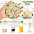 thumbnail image 3 of 6 Pcs Abstract Daisy Floral Drink Coasters with Holder Absorbent Coaster Sets Cup Heat-Resistant Hot Pads Mats for Bar Table Protection, 3 of 7