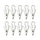 thumbnail image 4 of Uxcell Clips para Cortinas de 1" de Metal Niquelado Tono Plateado 10 Paquete, 4 of 5