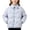 Blue, variant on KyCheLot Winter Jacket for Girls Button Lapel Neck Long Sleeve Jackets Comfy Thermal Windproof Outerwear