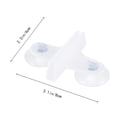 thumbnail image 4 of EeaseMX 5 soportes de plástico para separadores de vidrio con ventosa para peceras (blancos), 4 of 7
