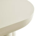thumbnail image 6 of Caspian Oval Concrete Coffee Table in White, 6 of 10
