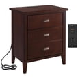 thumbnail image 1 of Laurent with USB-C Fast Charging Station and AC/USB Outlet in Chocolate Cherry, 1 of 10