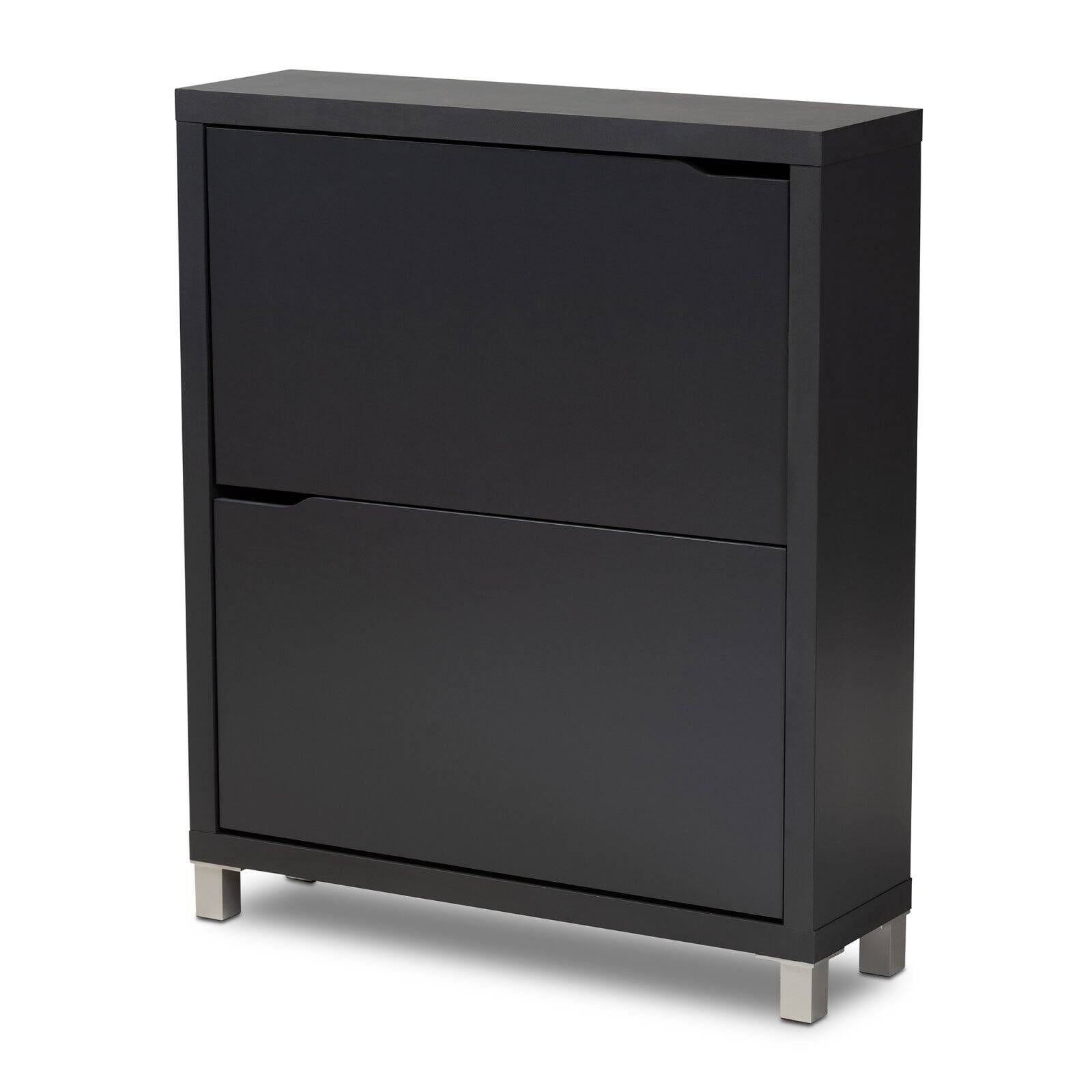 Baxton studio shoe cabinet white hot sale