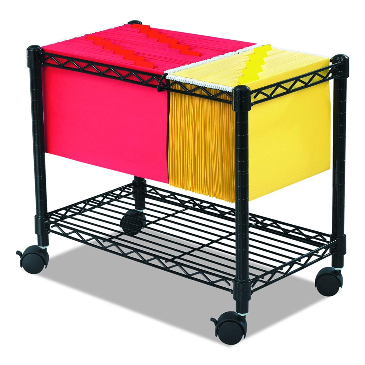 Black/Chrome for sale online Honey-Can-Do CRT-01512 5-Drawer Hanging File Cart 