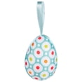 thumbnail image 2 of SMKE 6pc Easter Hanging Egg,Plaid Easter Decor,Spring Home Ornament,Easter Hanging Eggs Ornaments 5x3cm Blue Plaid Pattern for Tree Wreath Garland Spring Farmhouse Basket Filler Decor, 2 of 4