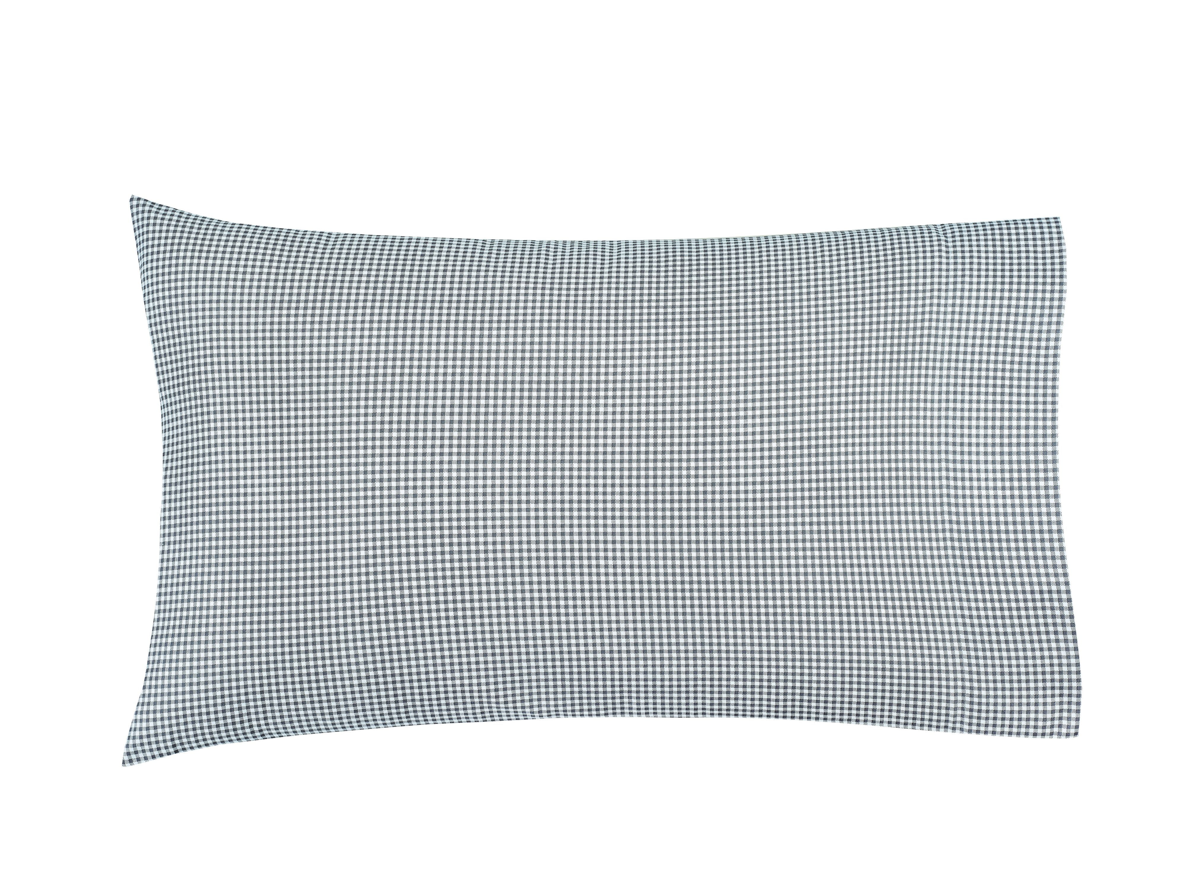 Mainstays Soft Wrinkle Resistant Microfiber Standard/Queen Grey Gingham