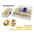 thumbnail image 3 of M1.4 M1.6 M2 M2.5 M3 M4 M5M6 Brass Copper Embedment Insert Nut Kit Set for Hot Heat Melt Injection 3D Print Twill Knurled Thread, 3 of 7