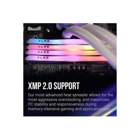 PNY - XLR8 2-Pack 32GB 3200 DDR4 Desktop Memory Kit with RGB Lighting