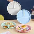 thumbnail image 1 of YAOMOBB Thickened Divided Plates Portion Control Divided Dinner Plates Microwave Safe Reusable Picnic Plates, 1 of 5