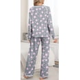 thumbnail image 5 of DreamFish Women's Pajama Set Long Sleeve Top and Pants with Pockets Soft Lightweight Sleepwear Loungewear, 5 of 5