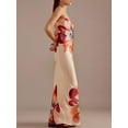 thumbnail image 6 of Rdhnmea Women Strapless Tube Dress Summer Floral Print Backless Party Dress, 6 of 9