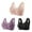 Women's Bras Beige, Purple, Black, variant on Women's Full Coverage Bras, 3 Pack Daisy Bras for Older Women, Wireless Front Closure Push Up Bras Plus Size Full Coverage Comfortable Everyday Bra S-4XL