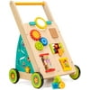 Wooden Baby Learning Walker Toddler Toys for 18 Months (Updated Version)
