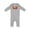 AC-Heather Grey, variant on Cute Fast Food Friends Burger Fries Soda Baby Romper Coveralls