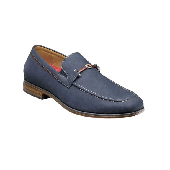 Stacy Adams Richardson Moc Toe Bit Slip On Shoes Navy 25746-410