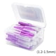 thumbnail image 5 of Seitruly 40 Uds cepillo interdental cabeza cepillos de herramienta de higiene bucal interior de mano hogar viajes vacaciones púrpura Type2 NO2, 5 of 6