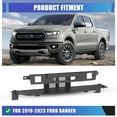 thumbnail image 2 of Front Bumper Winch Plate Compatible with 2019 2020 2021 2022 2023 Compatible withd Ranger,Heavy Duty Steel,Black Powder Coated, 2 of 8