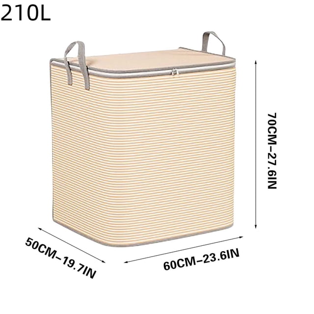 Clothing Storage Bags,Clothes Storage Bag Striped Clothing Storage Bag Household Large Capacity Clothing Sorting Box Cotton Quilt Storage Bag Moving Packing Bag Storage Bags for Clothes