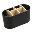 thumbnail image 4 of Soporte para cepillos de dientes y pasta de dientes, organizador de almacenamiento de pasta de dientes versátil para fregadero de oficina, encimera L, 4 of 9
