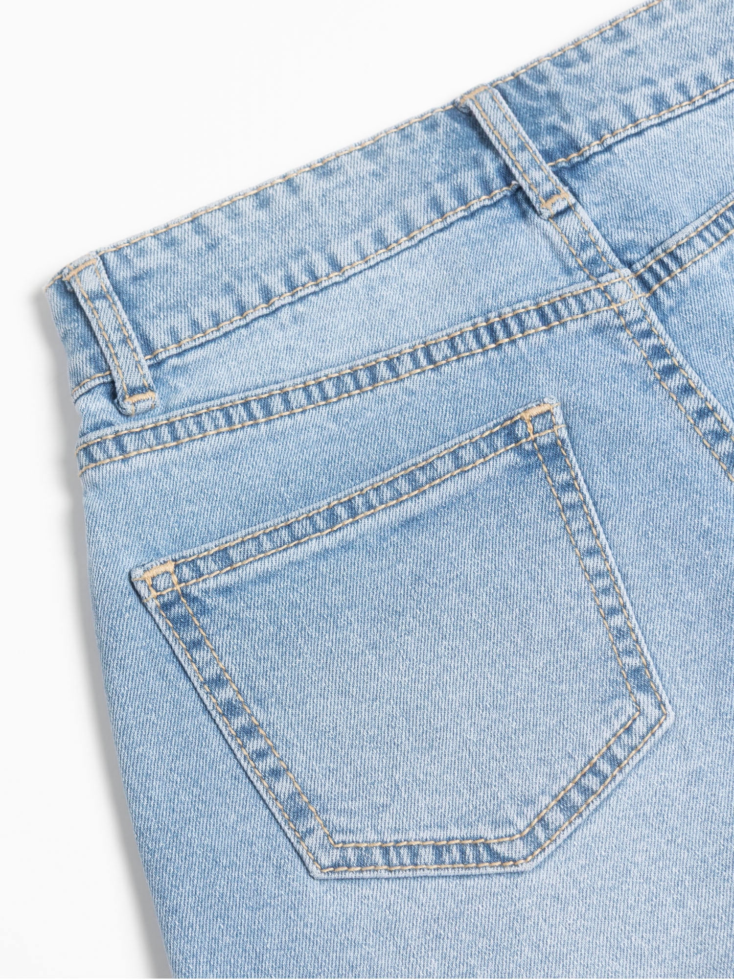 Wonder Nation Girls Baggy Denim Shorts, Size 5-18