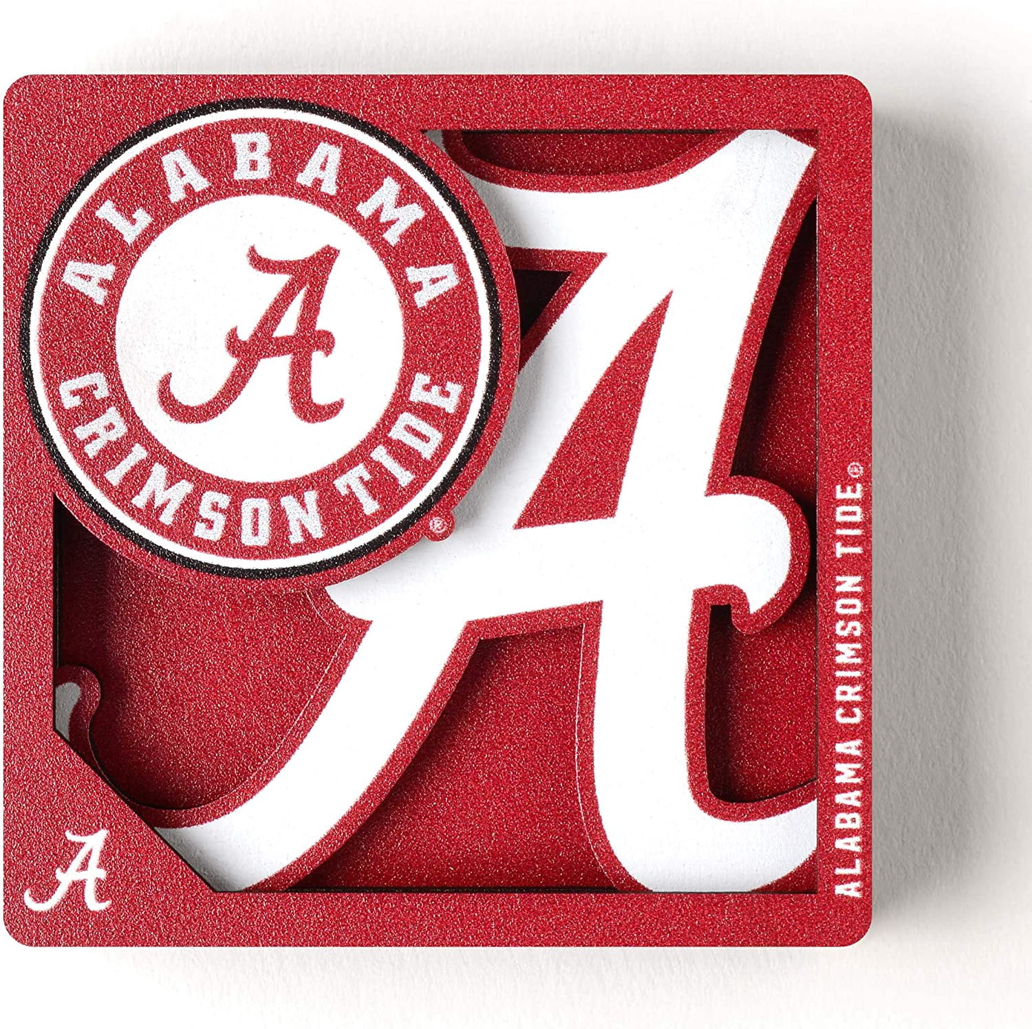 YouTheFan NCAA Alabama Crimson Tide 3D Logo Series Magnet