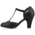 thumbnail image 3 of Journee Womens Olina Round Toe High Block Heel Pumps, Widths Available, 3 of 10