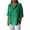 Green, variant on Sevevn Women's New Solid Color V-neck Three Quarter Sleeve 3/4 Loose Cotton And Linen Top With Decorative Buttons Rollbacks Pink S
