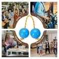thumbnail image 7 of Uxcell Rhythm African Shaker Kashaka Shaker Ball Kashaka Hand Percussion Instruments with Yellow Rope, Fit for Adults Blue, 7 of 7