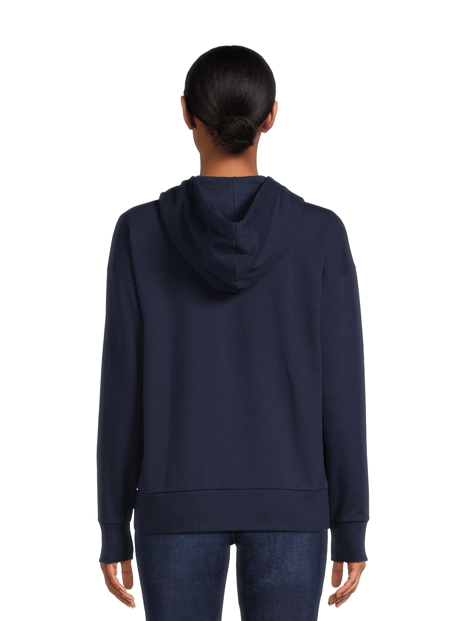 Time and Tru Women's Full Zip Fleece Jacket with Pockets, Sizes XS-XXXL