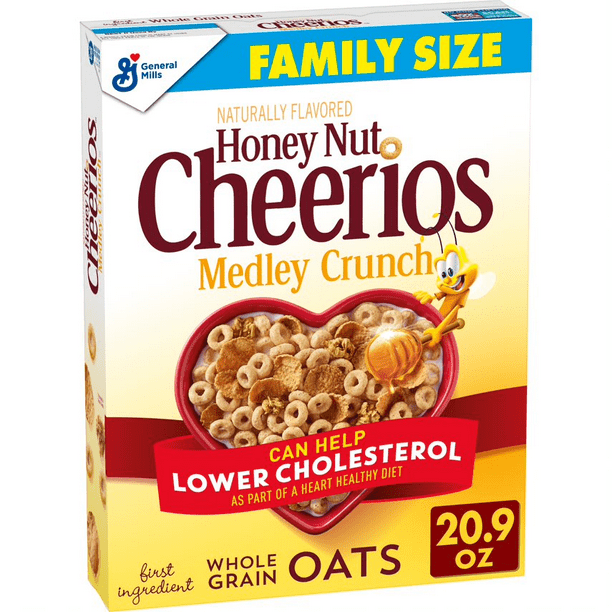 General Mills, Honey Nut Cheerios Medley Crunch, Breakfast Cereal ...