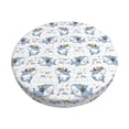 thumbnail image 2 of Xecao's Music Shark Print Stool Covers offer stylish, washable protection for PU round bar stools, perfect for home or commercial use., 2 of 7