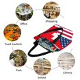 thumbnail image 6 of Salouo USA Switzerland for Shoppers Tote for Women Foldable Handbags with Big Capacity Casual One-Shoulder Shopping Bag Hobo Bags Fit for Office/Shopping/Park, 6 of 6
