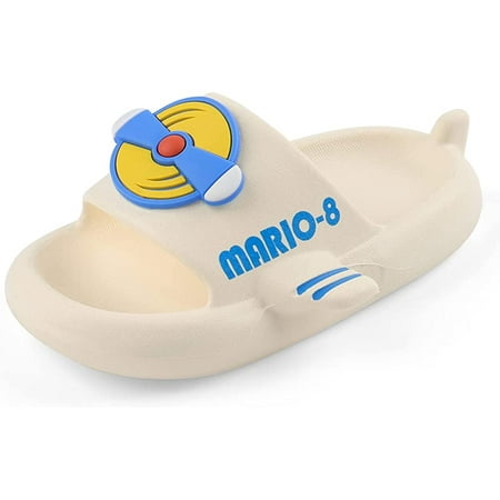 

Girls & Boys Slide Sandals Toddler Kids Summer Slip on Non-Slip Sandals for Outdoor Beach Pool Shower Slippers